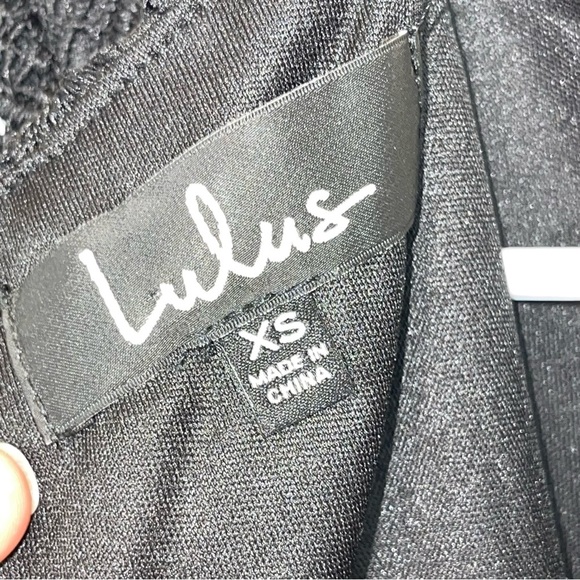 Lulu’s Quality Time Black Crochet Lace Mini Dress XS - Picture 12 of 17